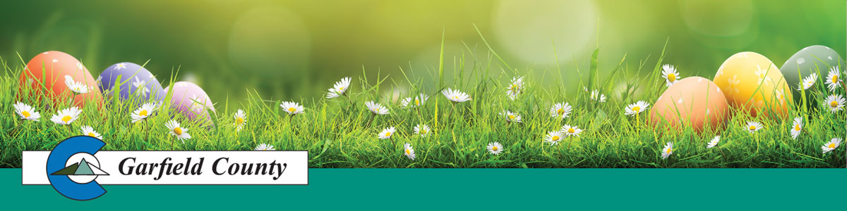 April banner with Garfield County logo